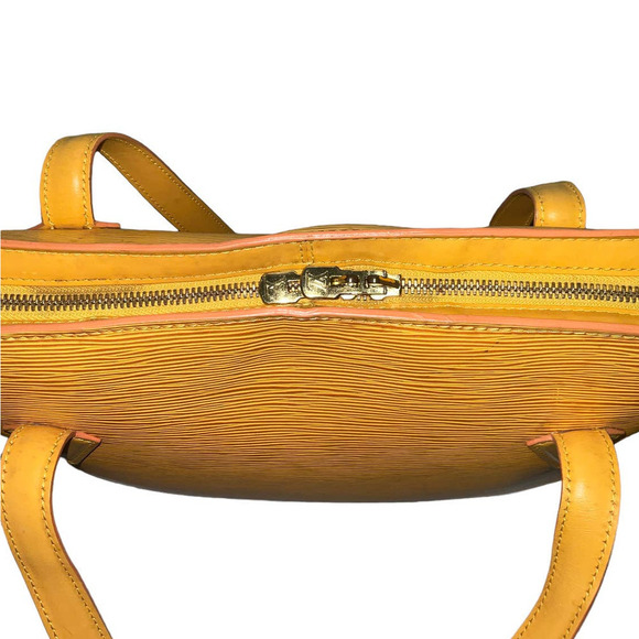 VINTAGE LOUIS VUITTON Lussac Epi Leather Shopper GM Yellow - Picture 15 of 16